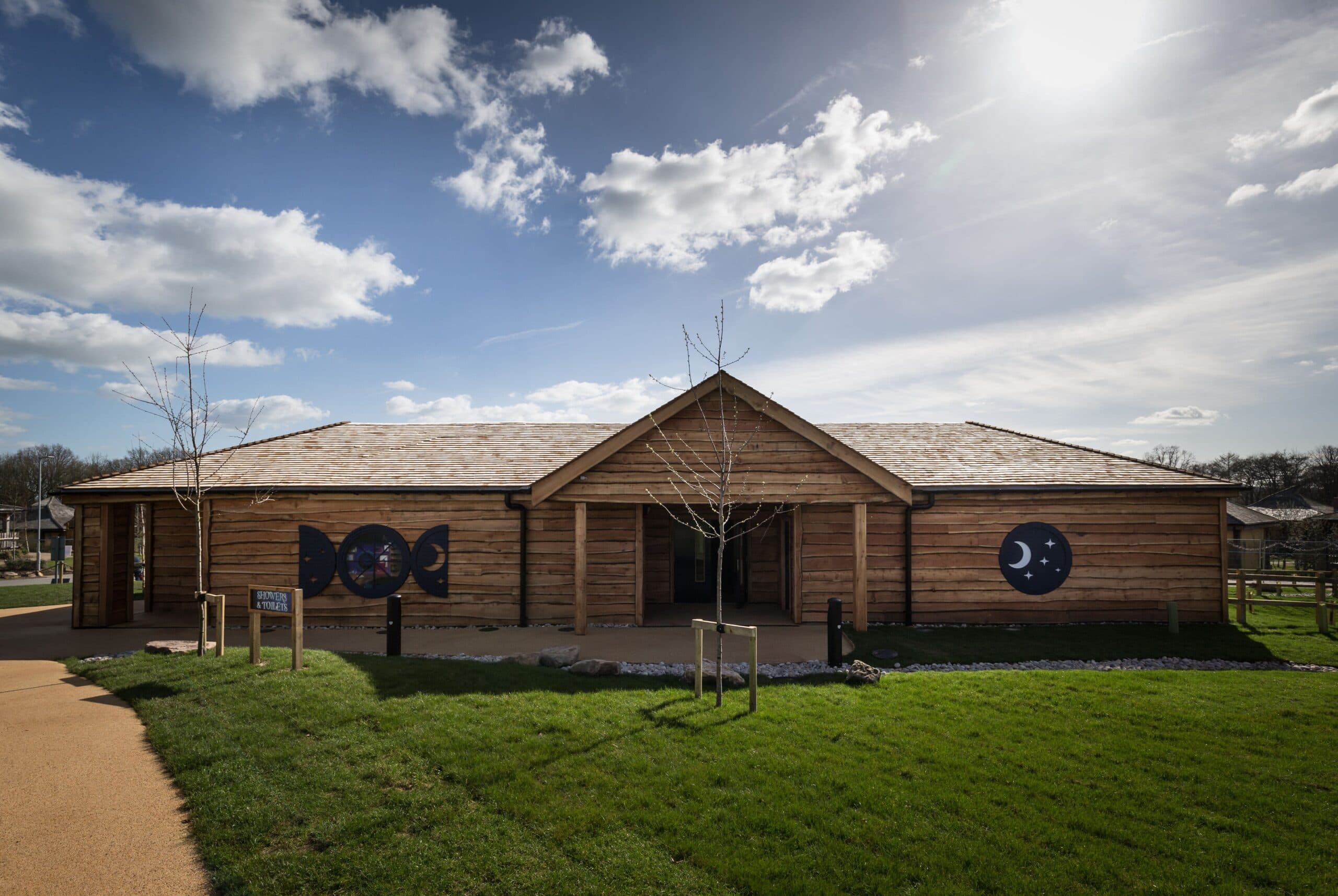 New facilities block, Alton Towers, Staffordshire