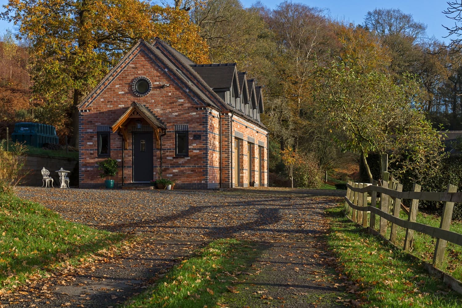Detached garage and loft in rural setting