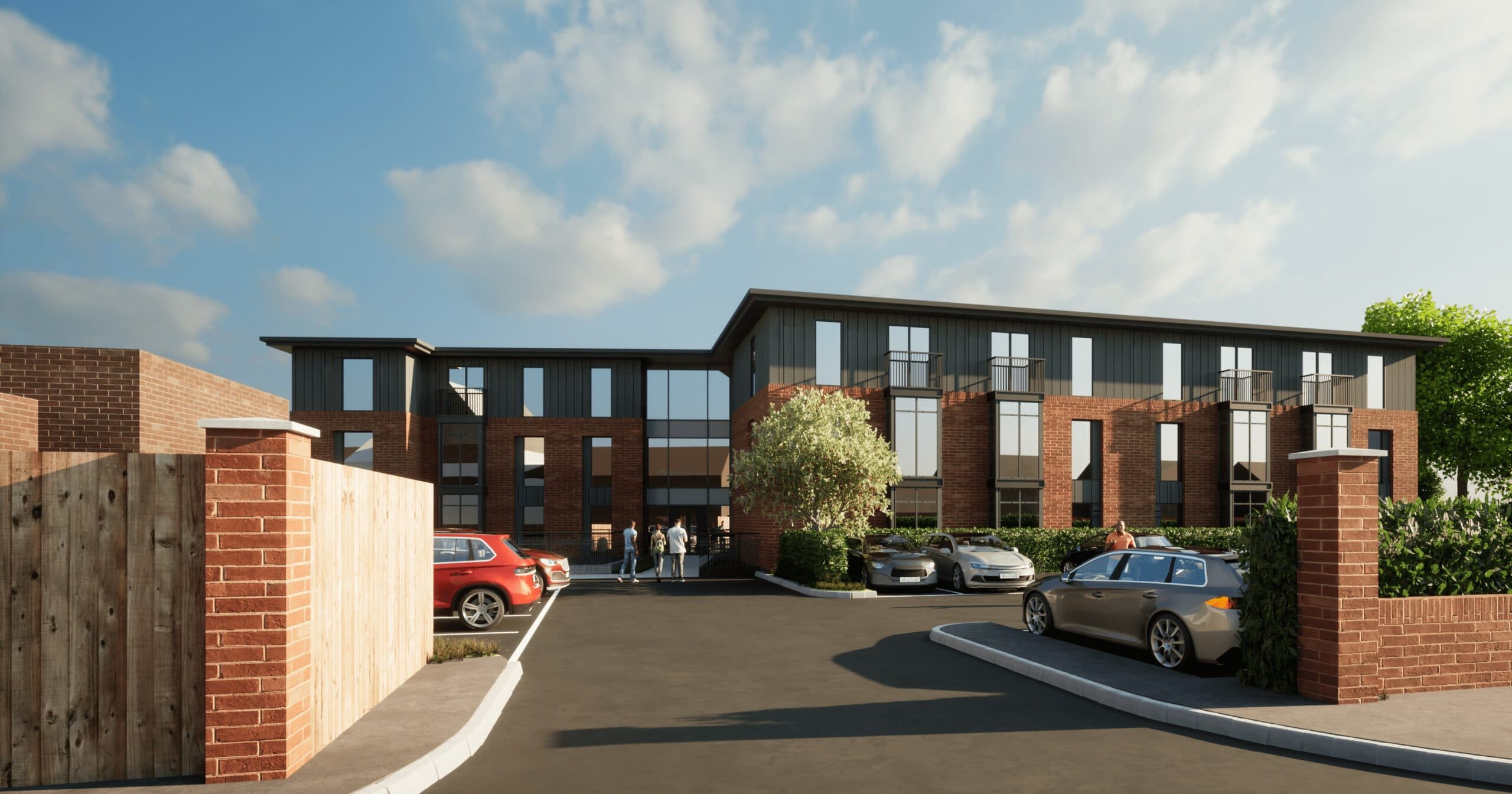 Apartment building in Talke, Staffordshire